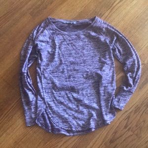 Purple space dye ATHLETA long sleeve